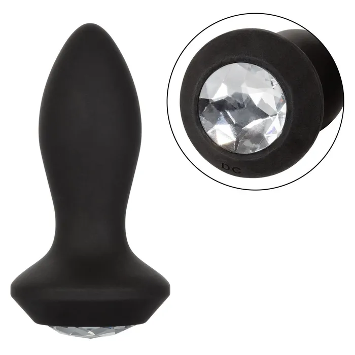 Anal CalExotics Power Gem Vibrating Crystal Probe Black CalExotics
