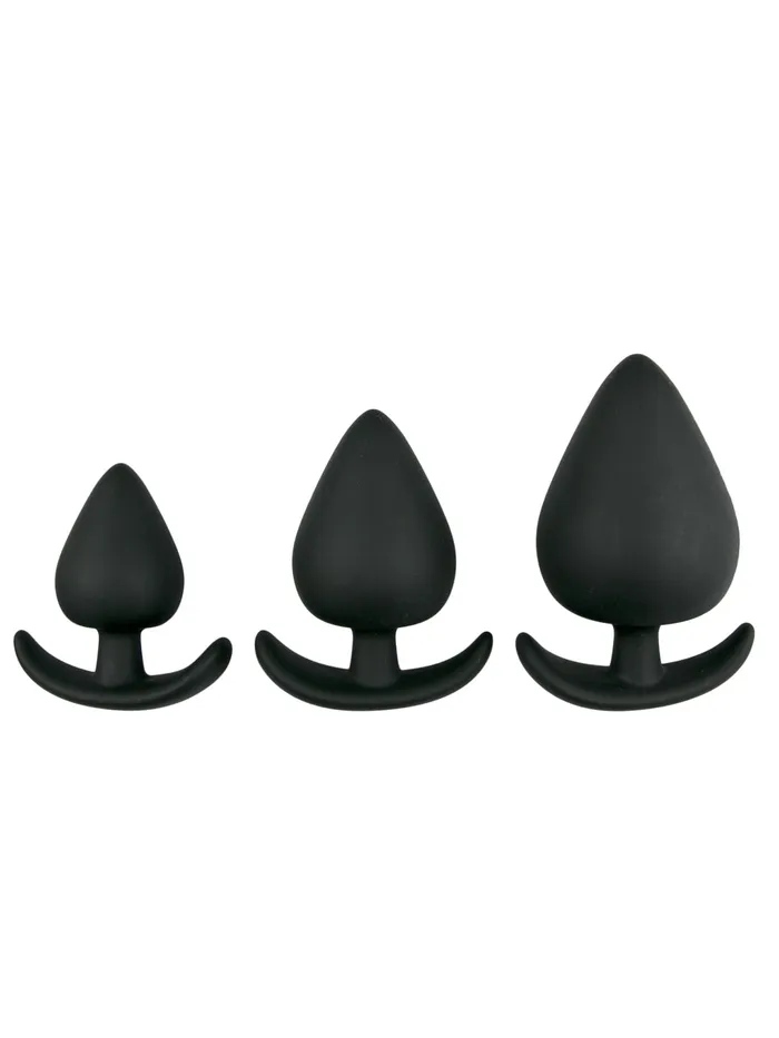 Anal HonourSkintwocom Black Anchor Buttplug Set