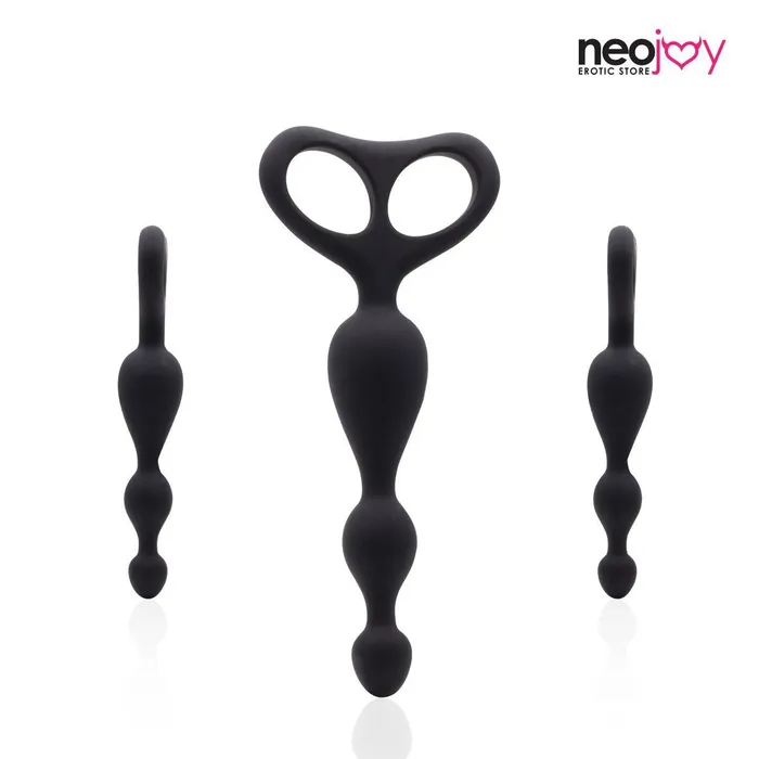Anal Neojoy Beaded Anal Dildo Silicone With Double Loops Black 175cm 69 inch Neojoy Anal Neojoy Beaded Anal Dildo Silicone With Double Loops Black 175cm 69 inch Neojoy