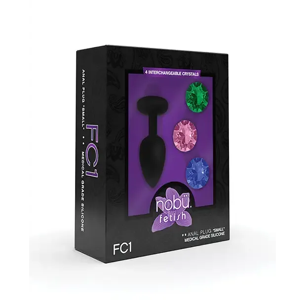 Anal Nob Nobu Fetish Small Silicone Plug Wjewels Anal Nob Nobu Fetish Small Silicone Plug Wjewels