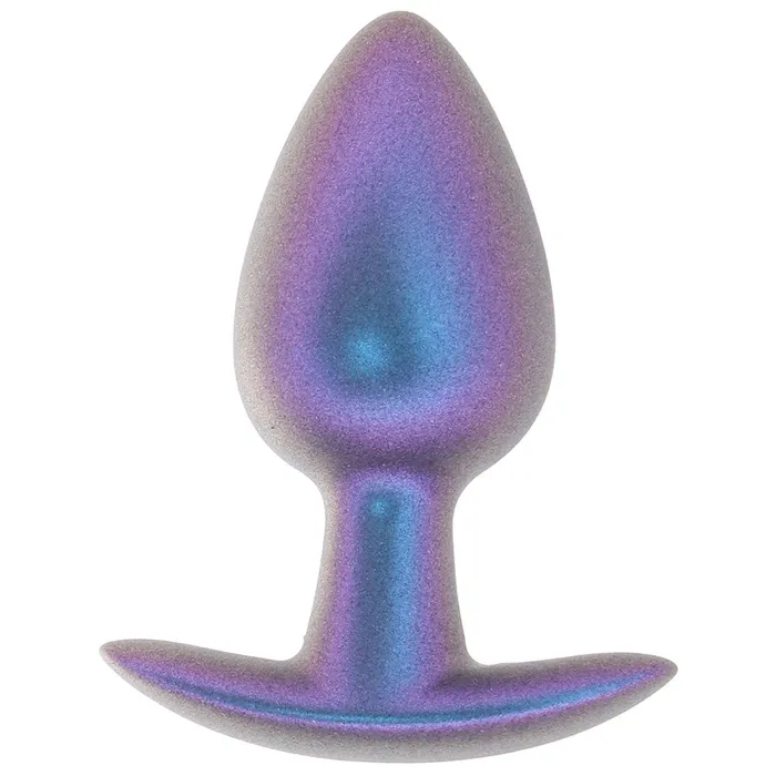 Anal Ouch Ouch Smooth Silicone 31 Inch Butt Plug in Metallic Blue