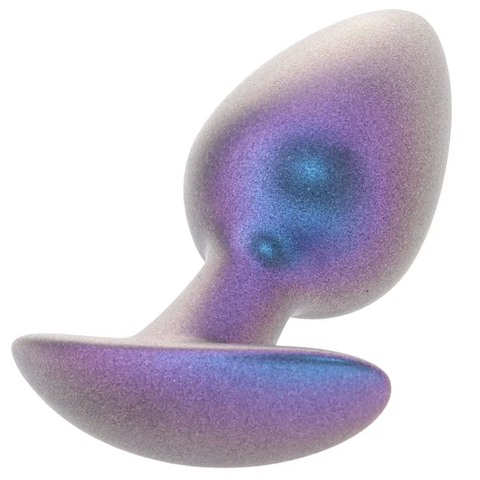 Anal Ouch Ouch Smooth Silicone 31 Inch Butt Plug in Metallic Blue