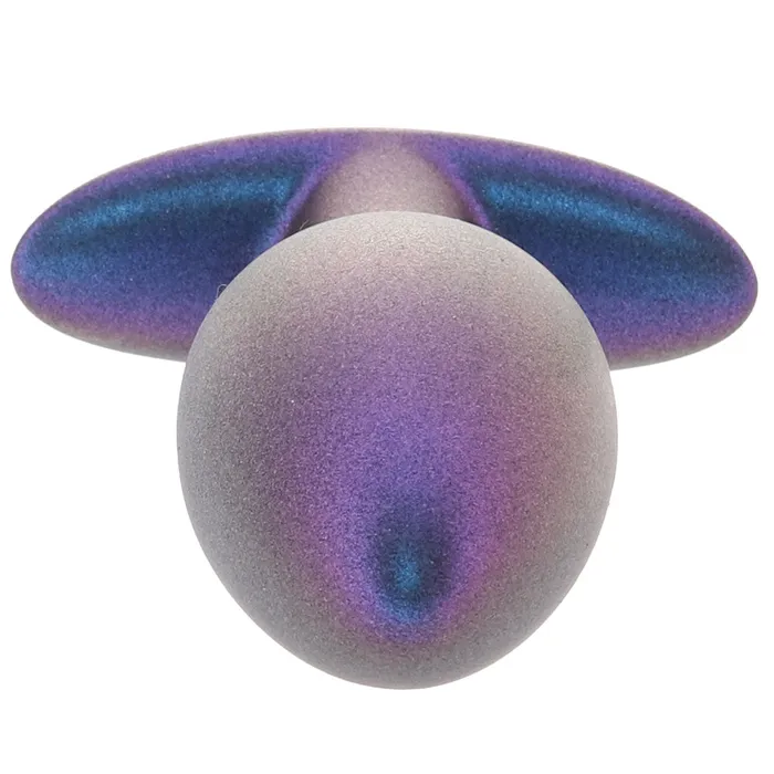 Anal Ouch Ouch Smooth Silicone 31 Inch Butt Plug in Metallic Blue