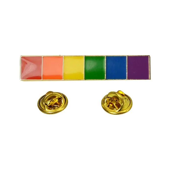 Anal PHS International Gaysentials Lapel Pin Rainbow Bar