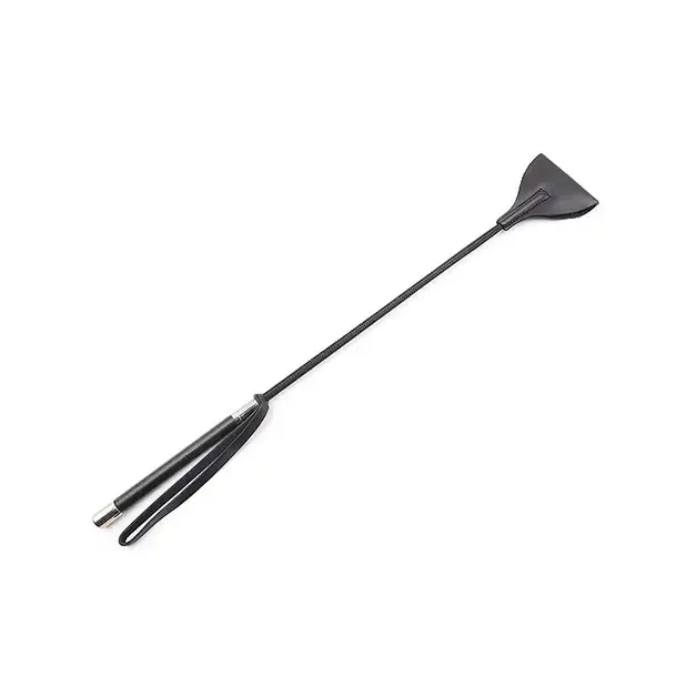 Anal Plesur Plesur 21 Wide Tip Leather Crop Black