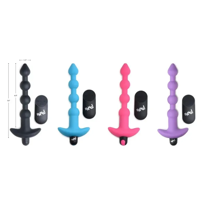 BANG Male Sex Toys BANG 28X Remote Control Vibrating Silicone Anal Beads