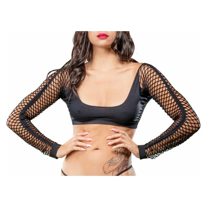 Beverly Hills Naughty Girl Crotchless Short with Mesh Bottom Leggings Black One Size Beverly Hills Bodystockings Playsuits