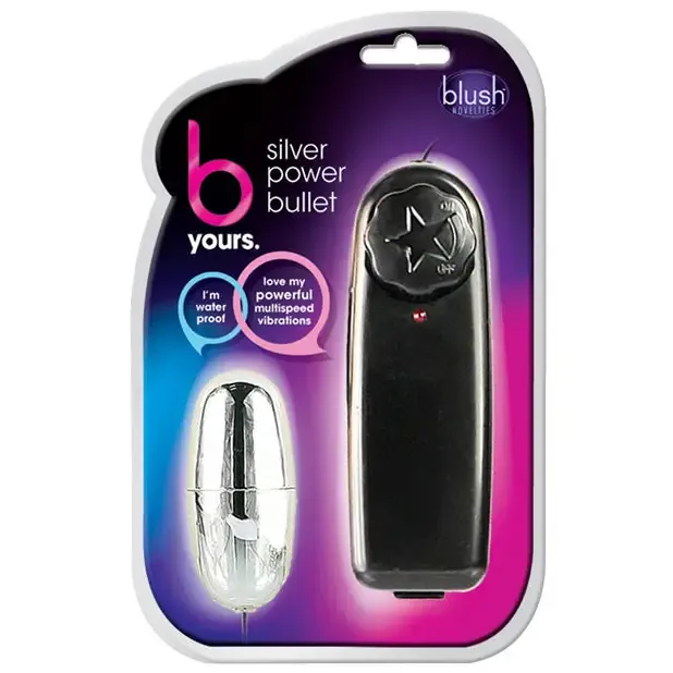 Blush Blush B Yours Silver Power Bullet RemoteControlled Egg Vibrator Vibrators Blush Blush B Yours Silver Power Bullet RemoteControlled Egg Vibrator Vibrators