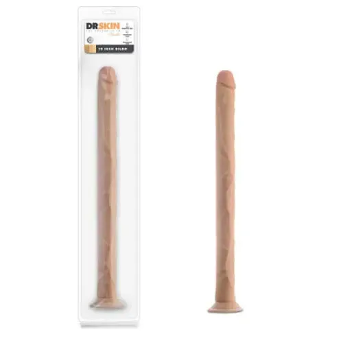 Blush Dildos Blush Dr Skin 19 in Dildo with Suction Cup Beige