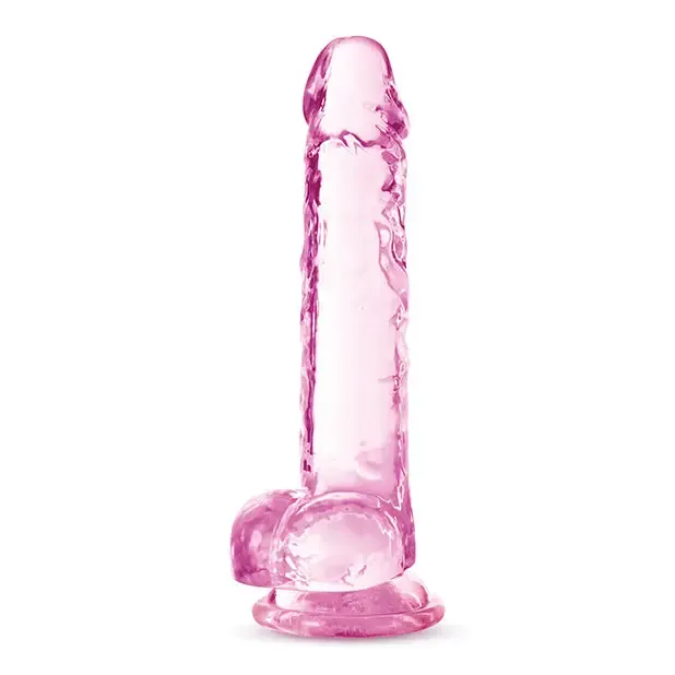 Blush Dildos Blush Naturally Yours Crystalline 7 in Dildo with Balls Suction Cup Diamond Blush Dildos Blush Naturally Yours Crystalline 7 in Dildo with Balls Suction Cup Diamond