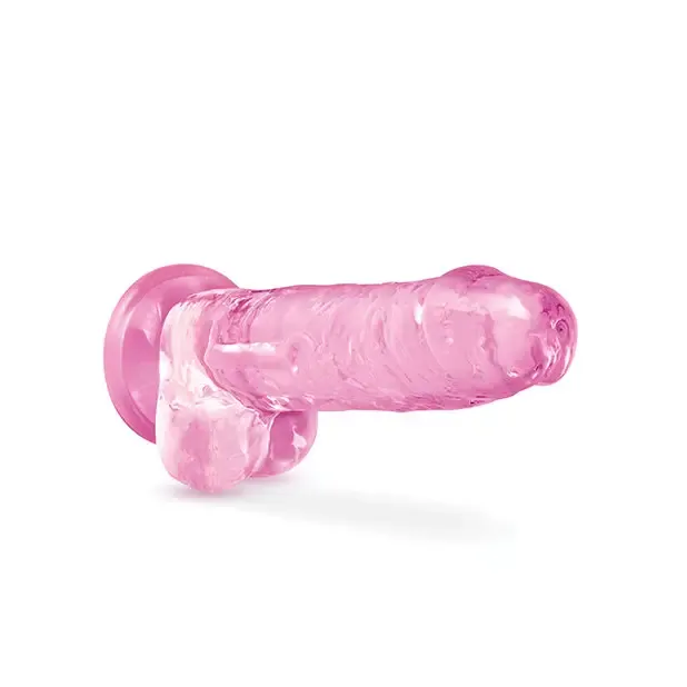 Blush Dildos Blush Naturally Yours Crystalline 7 in Dildo with Balls Suction Cup Diamond Blush Dildos Blush Naturally Yours Crystalline 7 in Dildo with Balls Suction Cup Diamond