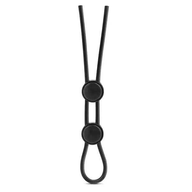 Blush Dildos Blush Stay Hard Silicone Double Loop LassoBolo Cockring Black Blush Dildos Blush Stay Hard Silicone Double Loop LassoBolo Cockring Black