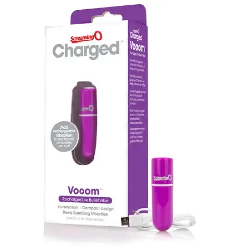 Bushman Products Vibrators Screaming O Charged Vooom Rechargeable Bullet Vibe Purple Bushman Products Vibrators Screaming O Charged Vooom Rechargeable Bullet Vibe Purple