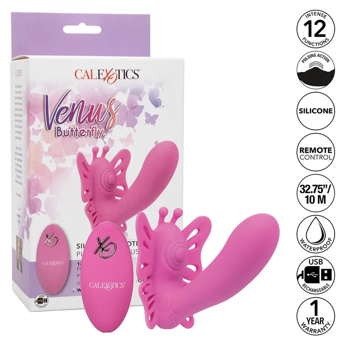 CalExotics Anal Calexotics Venus Butterfly Silicone Remote Pulsating G