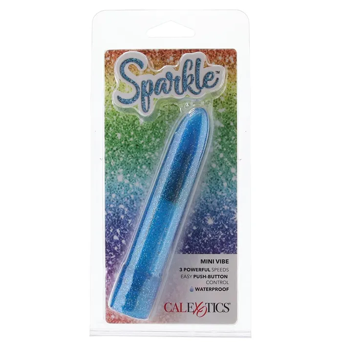 CalExotics Vibrators Sparkle Mini Vibe in Blue CalExotics Vibrators Sparkle Mini Vibe in Blue