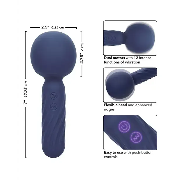 California Exotic Novelties Charisma Seduction Massager Blue Vibrators