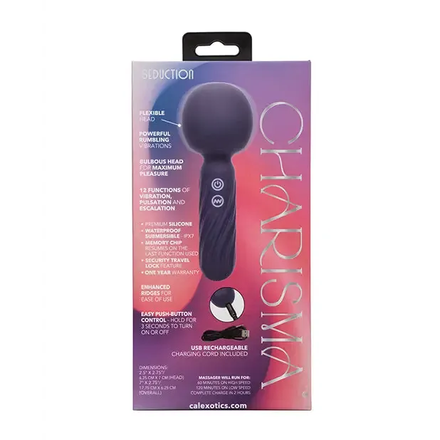 California Exotic Novelties Charisma Seduction Massager Blue Vibrators