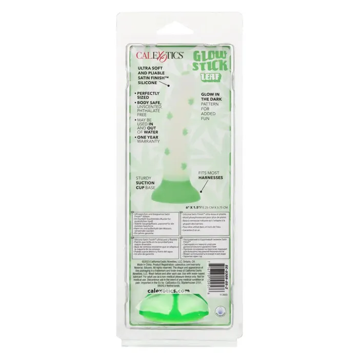 California Exotic Novelties Vibrators Glow Stick Leaf