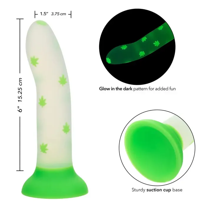 California Exotic Novelties Vibrators Glow Stick Leaf