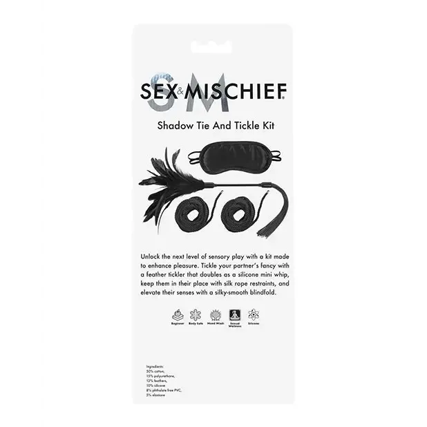 Couples Sex Mischief Sportsheets Sex Mischief Shadow 4Piece Tie And Tickle Kit Black Couples Sex Mischief Sportsheets Sex Mischief Shadow 4Piece Tie And Tickle Kit Black