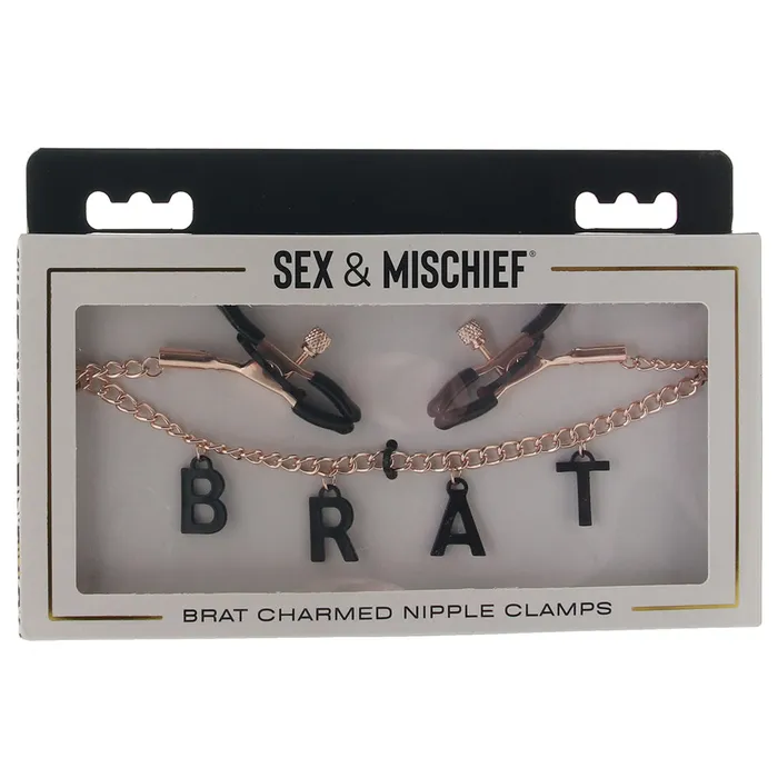Couples Sportsheets Sex Mischief Brat Charmed Nipple Clamps