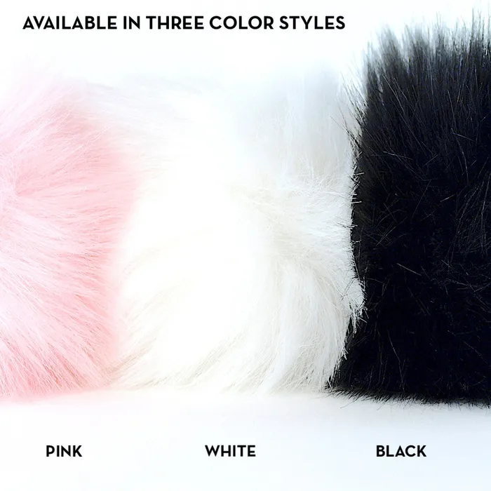 Crystal Delights Male Sex Toys Bunny Tail faux fur tail only
