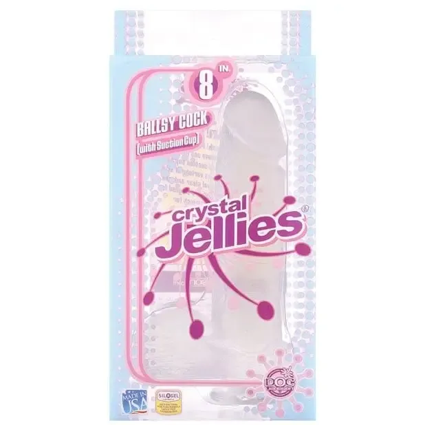 Crystal Jellies 8 Ballsy Cock Doc Johnson Dildos Crystal Jellies 8 Ballsy Cock Doc Johnson Dildos