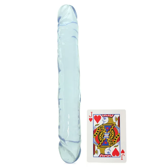 Crystal Jellies Jr Double 12 Inch Dildo in Clear Doc Johnson Dildos Crystal Jellies Jr Double 12 Inch Dildo in Clear Doc Johnson Dildos