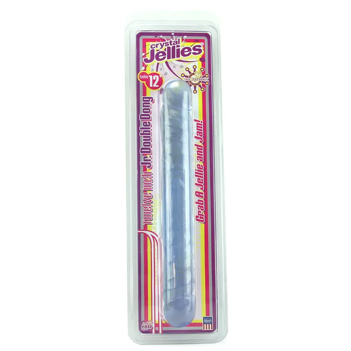 Crystal Jellies Jr Double 12 Inch Dildo in Clear Doc Johnson Dildos Crystal Jellies Jr Double 12 Inch Dildo in Clear Doc Johnson Dildos