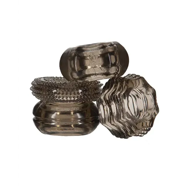 Dildos BMS Enterprises Got Big Dick 4 Pack Cock Rings Black