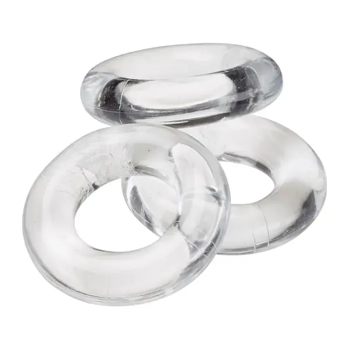 Dildos Cloud 9 Cockring Combo Clear Cloud 9 Novelties