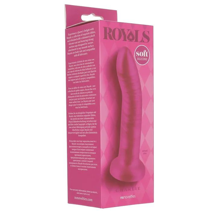 Dildos ns novelties Royals Charlie 5 Inch Soft Silicone Dildo in Pink