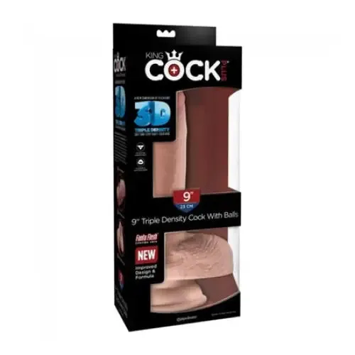 Dildos Pipedream King Cock Plus 9 in Triple Density Cock With Balls Realistic Suction Cup Dildo Beige King Cock Plus Dildos Pipedream King Cock Plus 9 in Triple Density Cock With Balls Realistic Suction Cup Dildo Beige King Cock Plus
