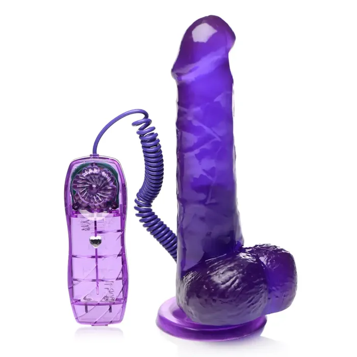 Dildos SC Novelties 75 Inch Suction Cup Vibrating Dildo Purple