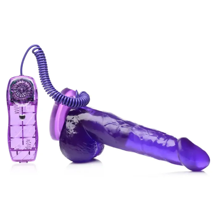 Dildos SC Novelties 75 Inch Suction Cup Vibrating Dildo Purple