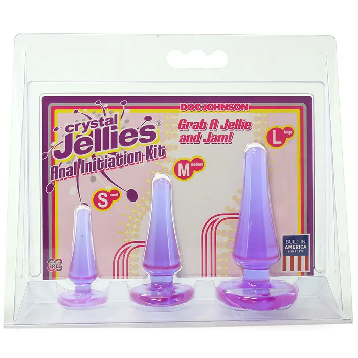 Doc Johnson Anal Crystal Jellies Anal Initiation Kit in Purple Doc Johnson Anal Crystal Jellies Anal Initiation Kit in Purple