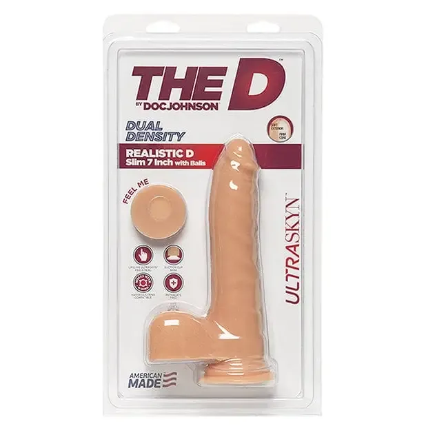 Doc Johnson Dildos The D 7 Realistic D Slim Wballs Doc Johnson Dildos The D 7 Realistic D Slim Wballs
