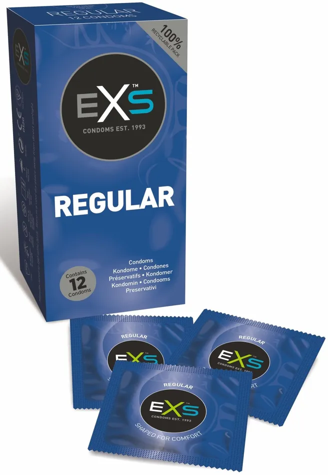Female Sex Toys EXS Regular Condom 12 pack EXS