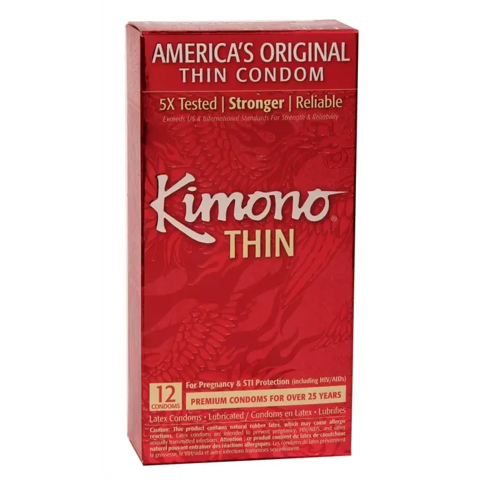 Female Sex Toys Kimono Kimono Lubricated Condom 12 Pk