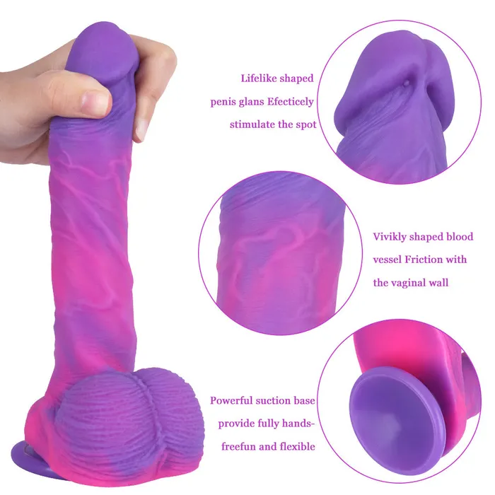 Female Sex Toys Modi F496 Adjustable StrapOn Harness Kit with 81inch Multicolored Liquid Silicone Dildo