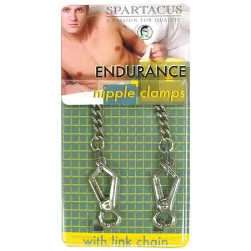 Female Sex Toys Spartacus Spartacus Endurance Nipple Clamps Light Point Clamps With Curbed Chain Female Sex Toys Spartacus Spartacus Endurance Nipple Clamps Light Point Clamps With Curbed Chain