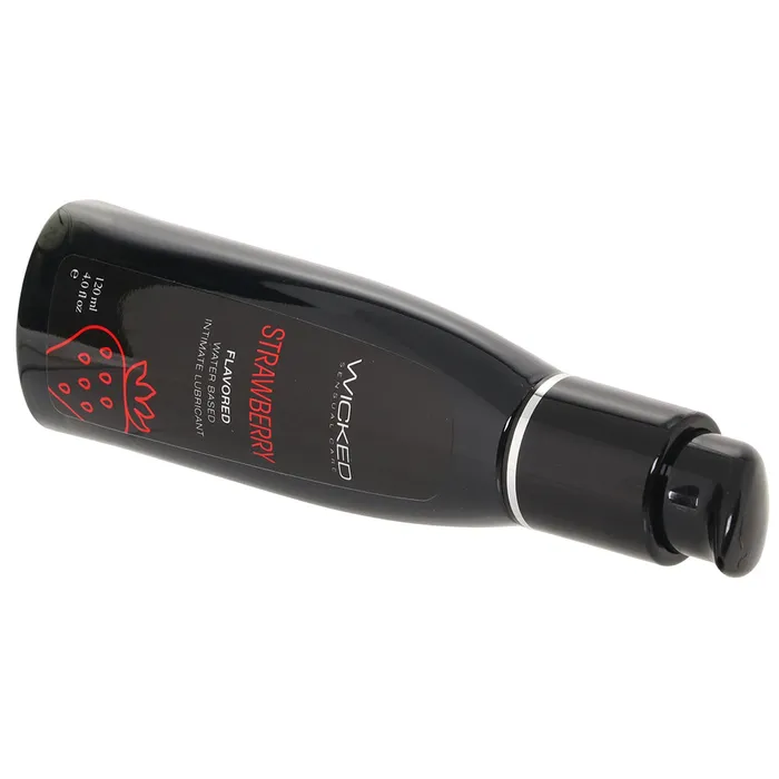 Female Sex Toys Wicked Sensual Care Aqua Flavored Lube 4oz120ml in Strawberry