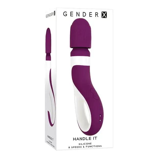 Gender X Handle It Wand Purplewhite Gender X Vibrators