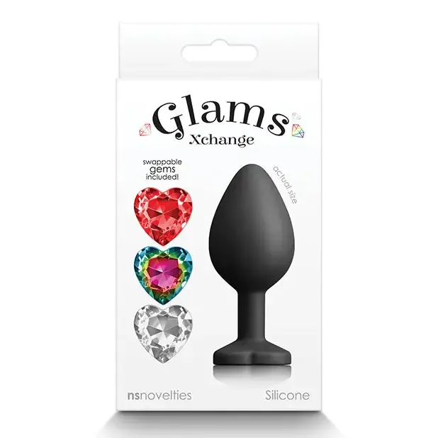 Glams Xchange Heart Anal Plug Medium NS Novelties Male Sex Toys