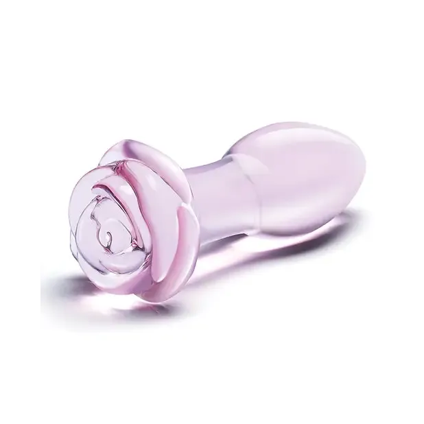 glas Anal Glas 5 in Rosebud Glass Butt Plug glas Anal Glas 5 in Rosebud Glass Butt Plug