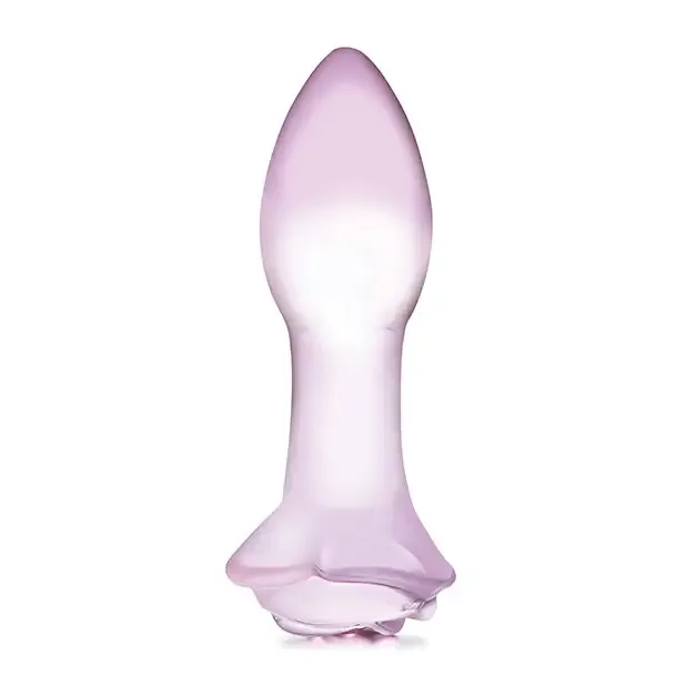 glas Anal Glas 5 in Rosebud Glass Butt Plug glas Anal Glas 5 in Rosebud Glass Butt Plug