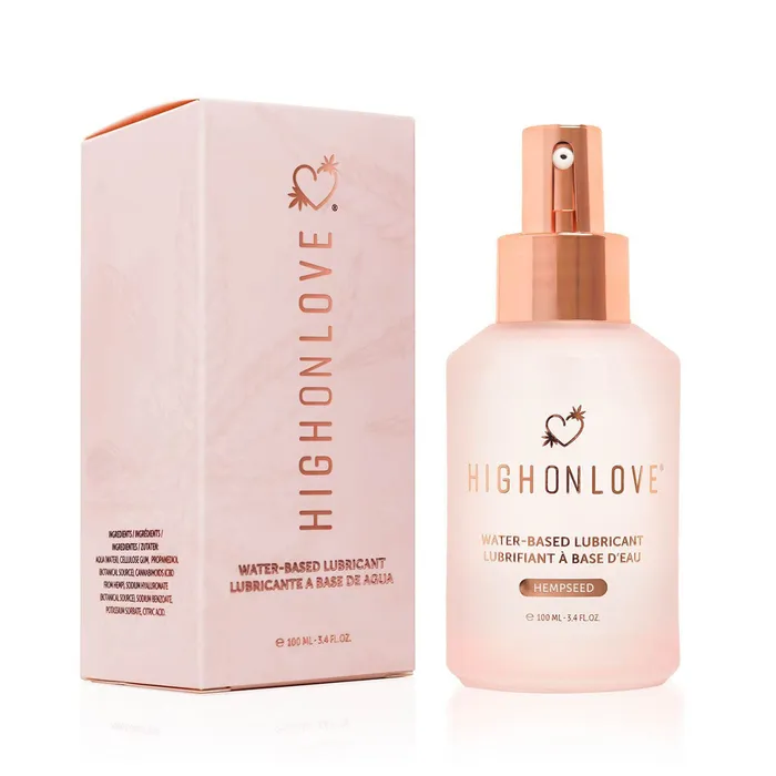 High On Love High on Love Water Based Lubricant Hempseed 100mL Sexual Health Wellbeing