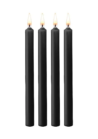 HonourSkintwocom Anal Teasing Wax Candles Large 4 Pack Paraffin Black