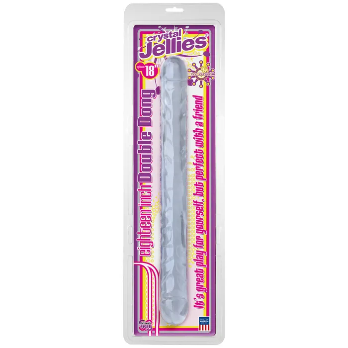 HonourSkintwocom Dildos Crystal Jellies Double Dong 18 inch HonourSkintwocom Dildos Crystal Jellies Double Dong 18 inch