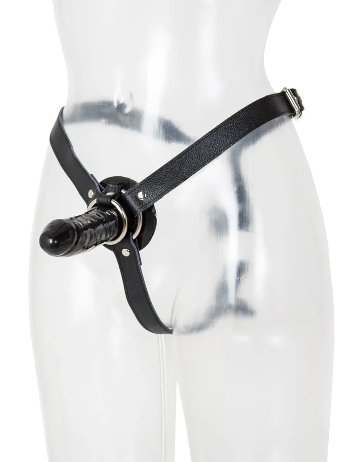 HonourSkintwocom Female Sex Toys Black StrapOn Dildo Harness One Size